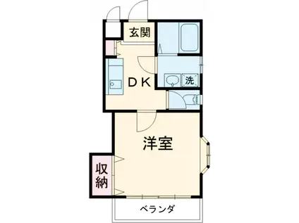 エンドウ・ハイツ(1DK/3階)の間取り写真