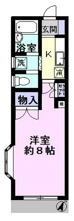 マインドハイム松本 1階階 間取り