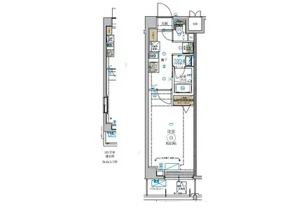 ガリシア板橋(1K/3階)の間取り写真