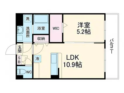 エルピスU2(1LDK/3階)の間取り写真