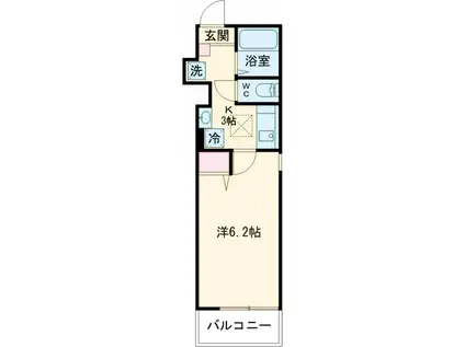 ジェンティーレ上石神井(1K/1階)の間取り写真