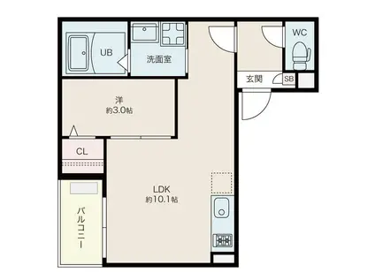 JACK OBATACHIYODAⅠ(1LDK/3階)の間取り写真