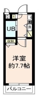パークテラス八王子(1K/3階)の間取り写真