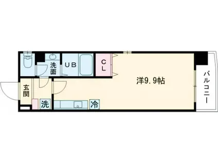 イ・カーサMS2(ワンルーム/3階)の間取り写真
