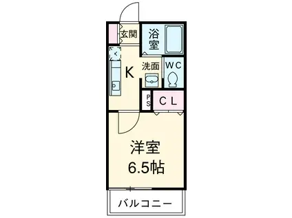エルスタンザ柏東上町(1K/1階)の間取り写真