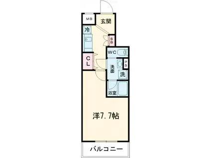 ミライズ五反野MAXIV(1K/3階)の間取り写真