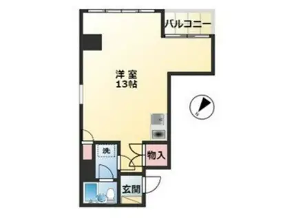 MJ POINT(ワンルーム/4階)の間取り写真