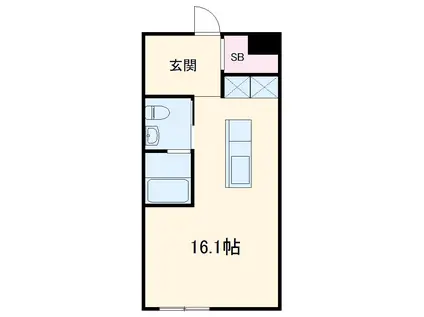 コレクション名駅Ⅲ(ワンルーム/3階)の間取り写真