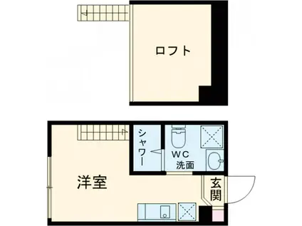 エパルレジデンス(ワンルーム/2階)の間取り写真