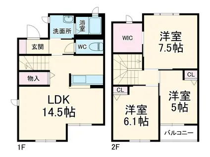 プロシード(3SLDK)の間取り写真