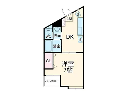 グリーンピア新横浜(1DK/3階)の間取り写真