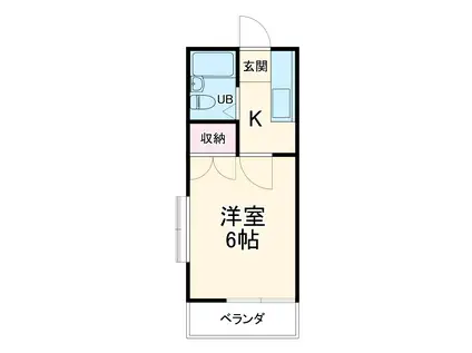 マルベリーヒル(1K/1階)の間取り写真