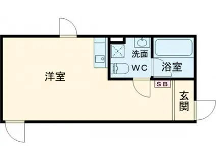 ゴールドレジデンシア豪徳寺(ワンルーム/4階)の間取り写真