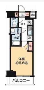 AZEST立石Ⅰ(1K/2階)の間取り写真