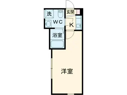 HIDAMARI(1K/2階)の間取り写真