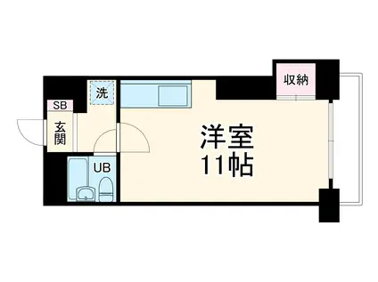 ソレアード西大路五条(ワンルーム/5階)の間取り写真