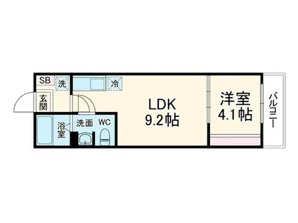 VARIA白浜町(1LDK/1階)の間取り写真