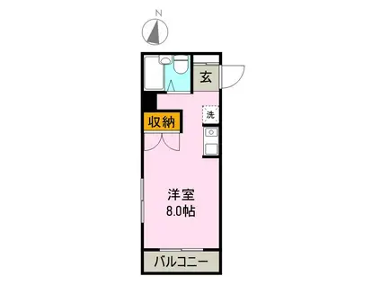 イントレJ第一ビル(ワンルーム/3階)の間取り写真