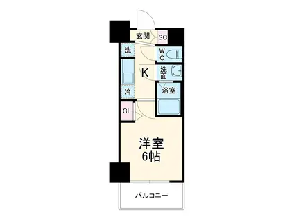 MAXIV名古屋(1K/9階)の間取り写真