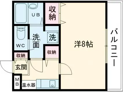 クリスタル・メゾン・ベガ(1K/3階)の間取り写真