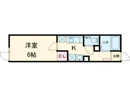 メゾン プランタン(1K/3階)の間取り写真