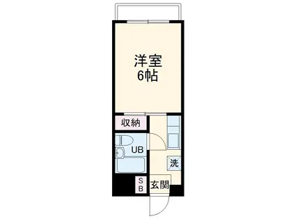 津久井セントラルハイツ(1K/2階)の間取り写真