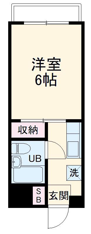 津久井セントラルハイツ(1K/2階)の間取り写真