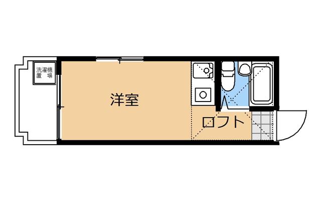 CKRビル(ワンルーム/3階)の間取り写真