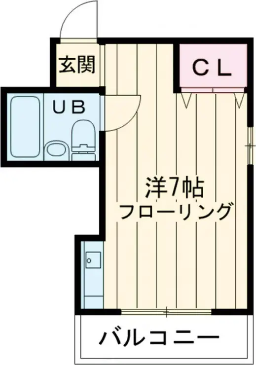 サンライズヴィラ浜田山 1階階 間取り