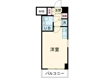 藤和シティコープ練馬(ワンルーム/6階)の間取り写真