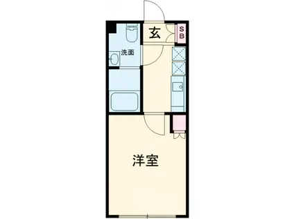 マイプレイス(1K/4階)の間取り写真