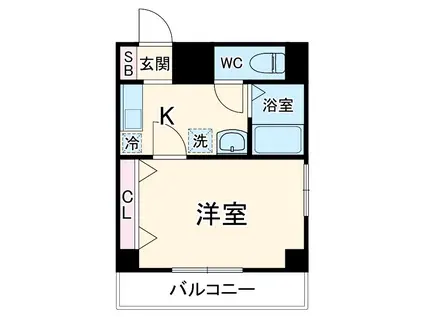 IZUMI3(1K/3階)の間取り写真