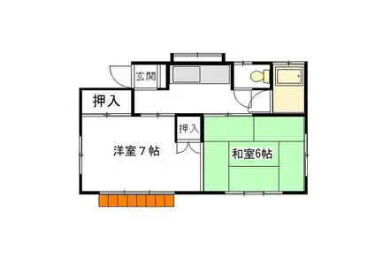 小田急電鉄小田原線 座間駅 徒歩9分 1階建 築56年(2DK)の間取り写真