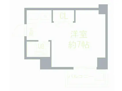 コアハイム八王子(1K/2階)の間取り写真