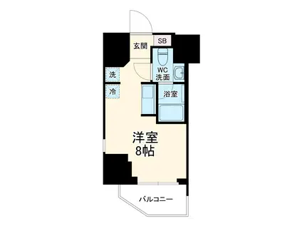 パークアクシス浦安(ワンルーム/5階)の間取り写真