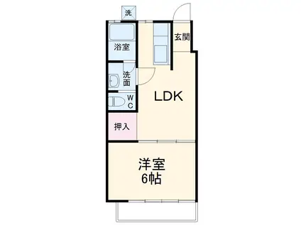 CLOUD9(1LDK/3階)の間取り写真