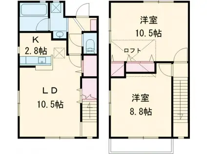キラテック・アテン(2LDK)の間取り写真