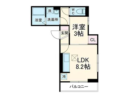 D PAINA 日吉本町Ⅰ(1LDK/3階)の間取り写真