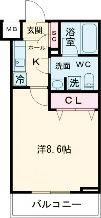 プレール・ドゥーク志村三丁目 1階階 間取り