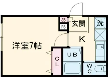 レピュア蓮根レジデンスⅡ(1K/3階)の間取り写真