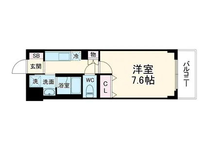 ベラジオ雅び北野白梅町駅前(1K/5階)の間取り写真