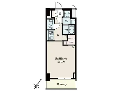 SーRESIDENCE安城ADORABLE(1K/10階)の間取り写真