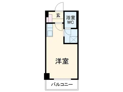 うなばらマンション2(ワンルーム/5階)の間取り写真
