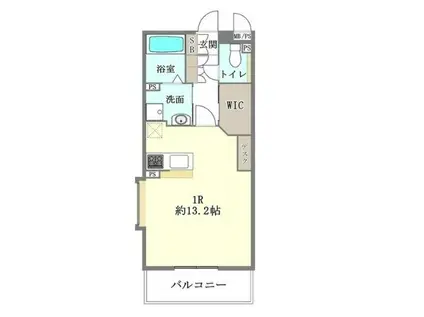 フローレンス2(ワンルーム/1階)の間取り写真