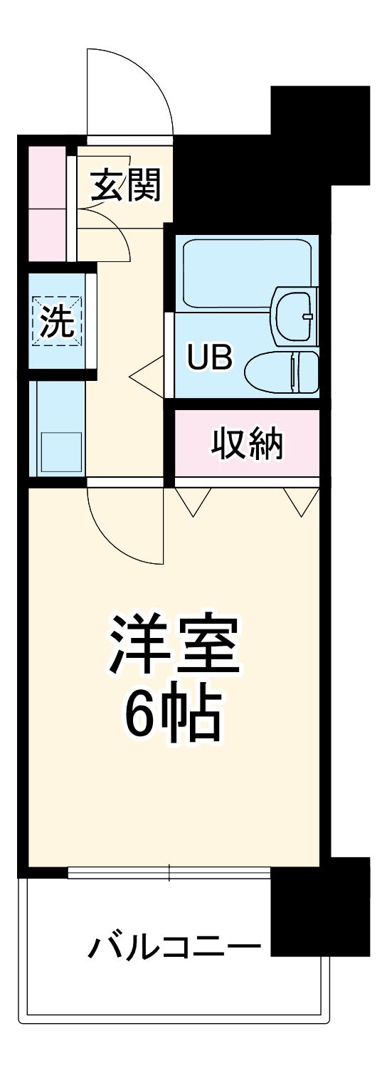ダイホープラザ橋本2(1K/2階)の間取り写真