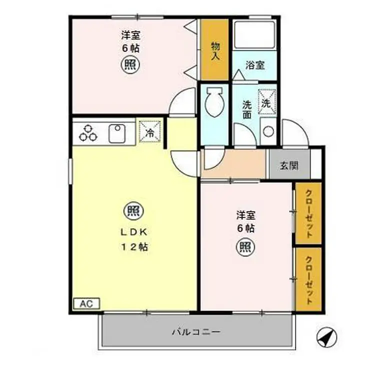 プリマベーラ C 1階階 間取り