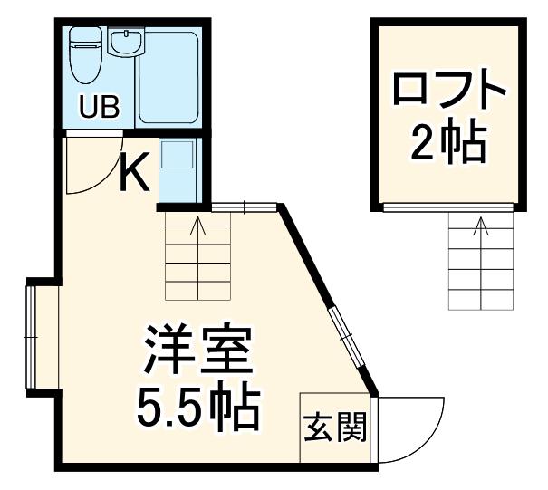 サニーヒルズ弘明寺1(ワンルーム/1階)の間取り写真