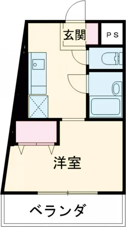 フェイムドゥボウ 3階階 間取り