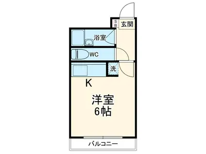 第2中島ビル(ワンルーム/7階)の間取り写真