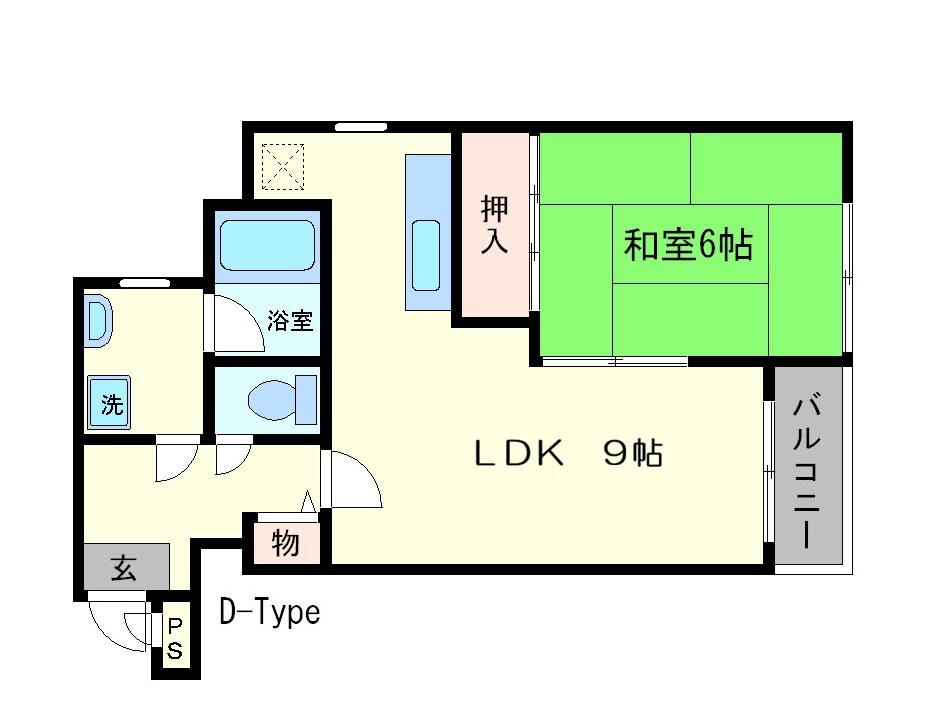 セント・ルークルス(1LDK/1階)の間取り写真